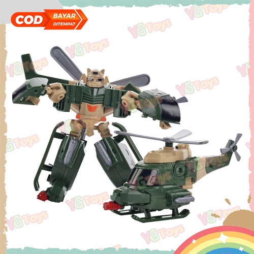 YGtoys Mainan Robot Transformer Pesawat Jet Bisa Berubah