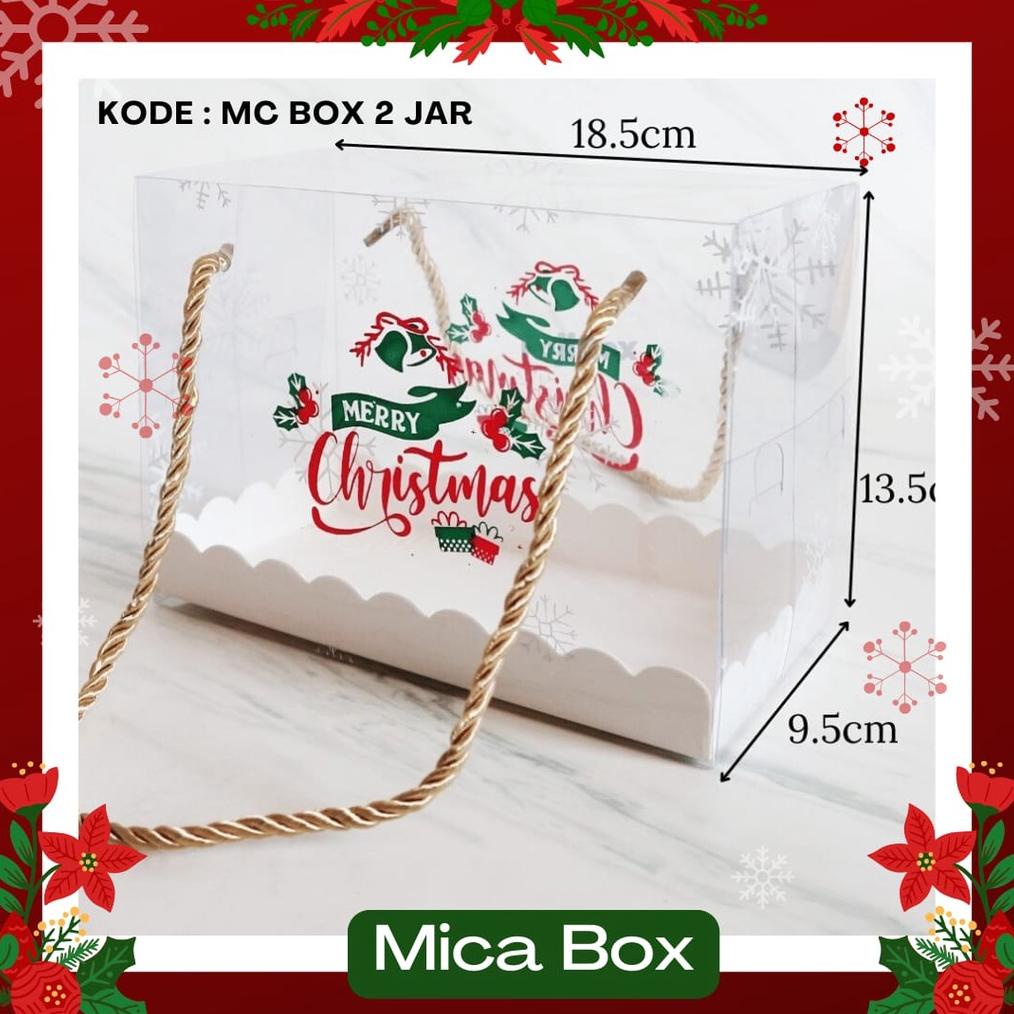 

MIKA BOX PACKAGING CHRISTMAS 2 JAR / GOODIE BAG TOPLES PET SNACK SOUVENIR NATAL .