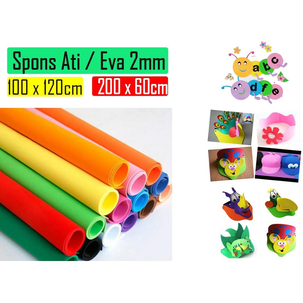 [spin1] Busa Ati 2mm warna Kerajinan / Eva spon | Spons eva | Eva foam
