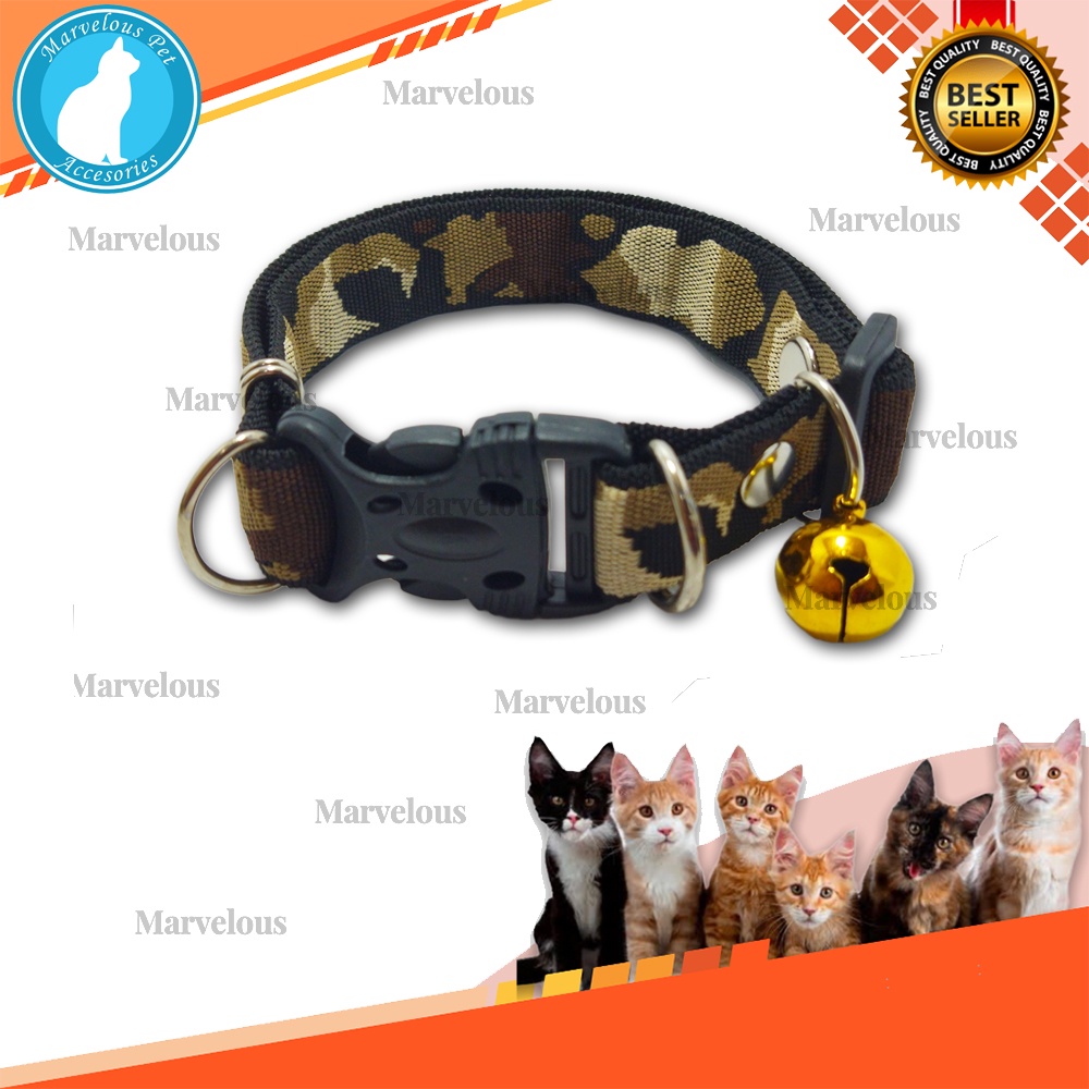 Kalung anjing motif lonceng 24 mm bahan tebal dan kuat kualitas premium