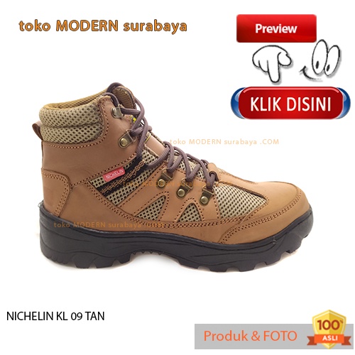 Sepatu pria sepatu safety boots tali ankle boot NICHELIN KL 09