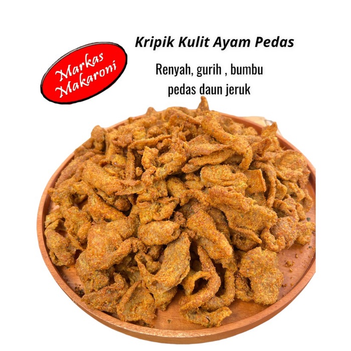 

Terlaris Kripik Kulit Ayam Pedas Daun Jeruk