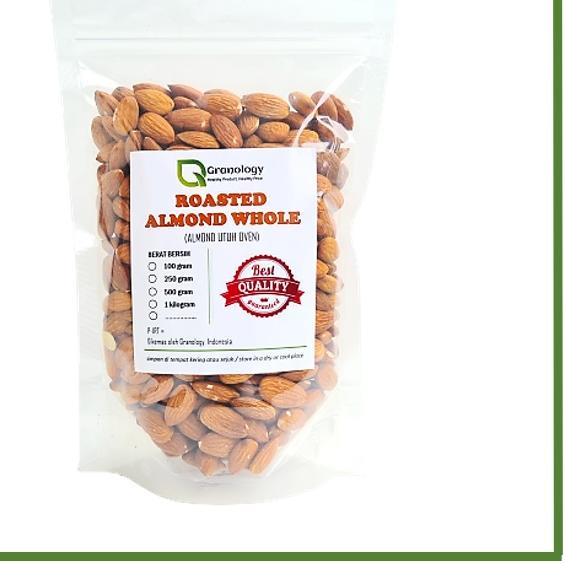 

☄ Roasted Almond Whole / Almond Utuh Oven (500 gram) by Granology ➩