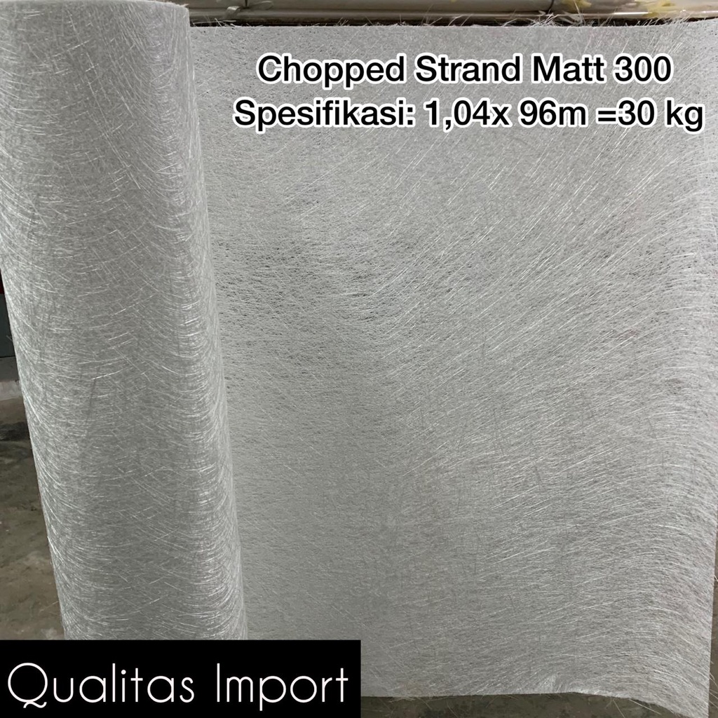 Serat Fiber Aquaproof - Fiberglass Matt - Fiber Glass Mat 1 Roll M300- Khusus Gojek