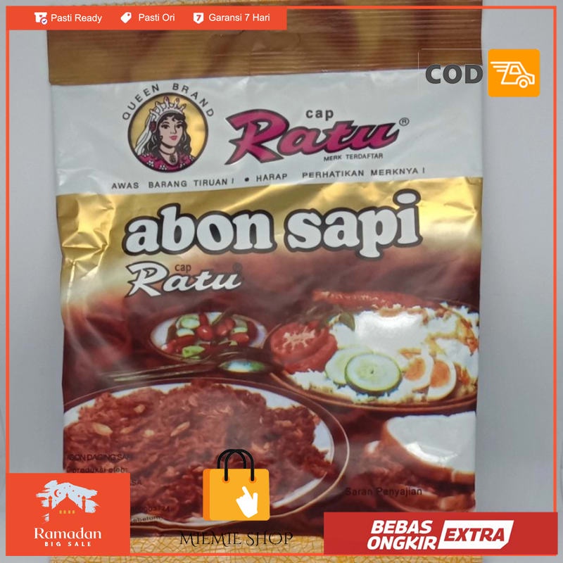 

Abon sapi asli cap Ratu