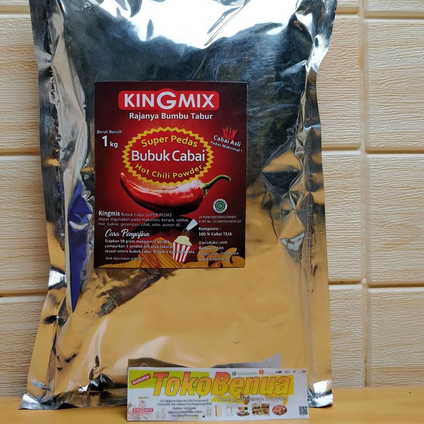 

COD Kingmix Cabai Bubuk Super 1 kg buruan