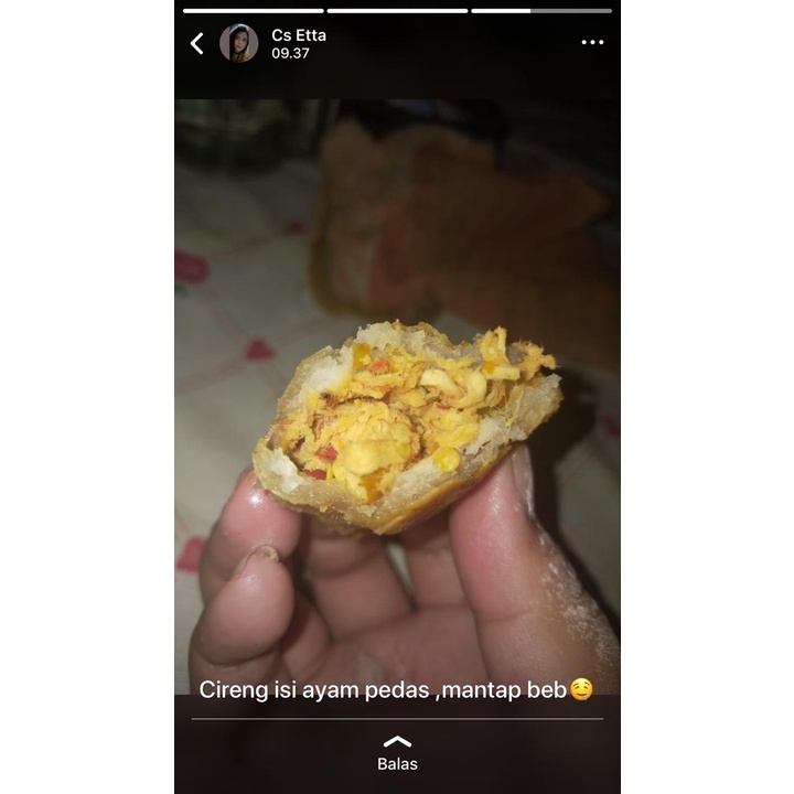 

cireng isi ayam pedas