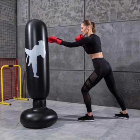 Samsak Tinju Pompa Inflatable Boxing Training Target 160CM - VK160 - Black