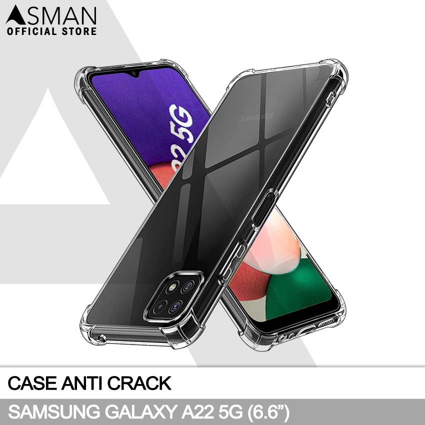 Anti Crack Samsung Galaxy A22 5G (6.6) | Soft Case Anti Bentur - Clear