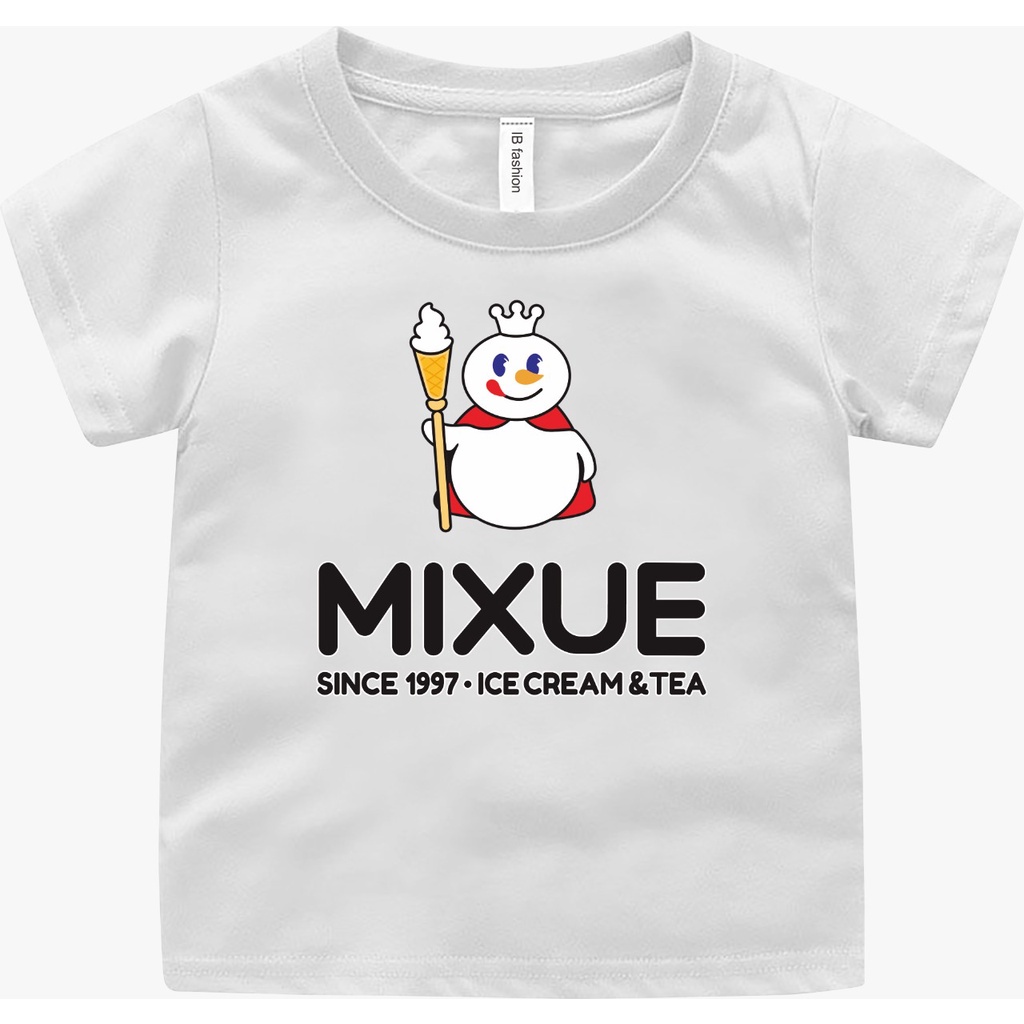 KAOS ATASAN ANAK PEREMPUAN DAN COWO MURAH UMUR 2-9 TAHUN MOTIF MIXUE VIRAL UXLO FASHION