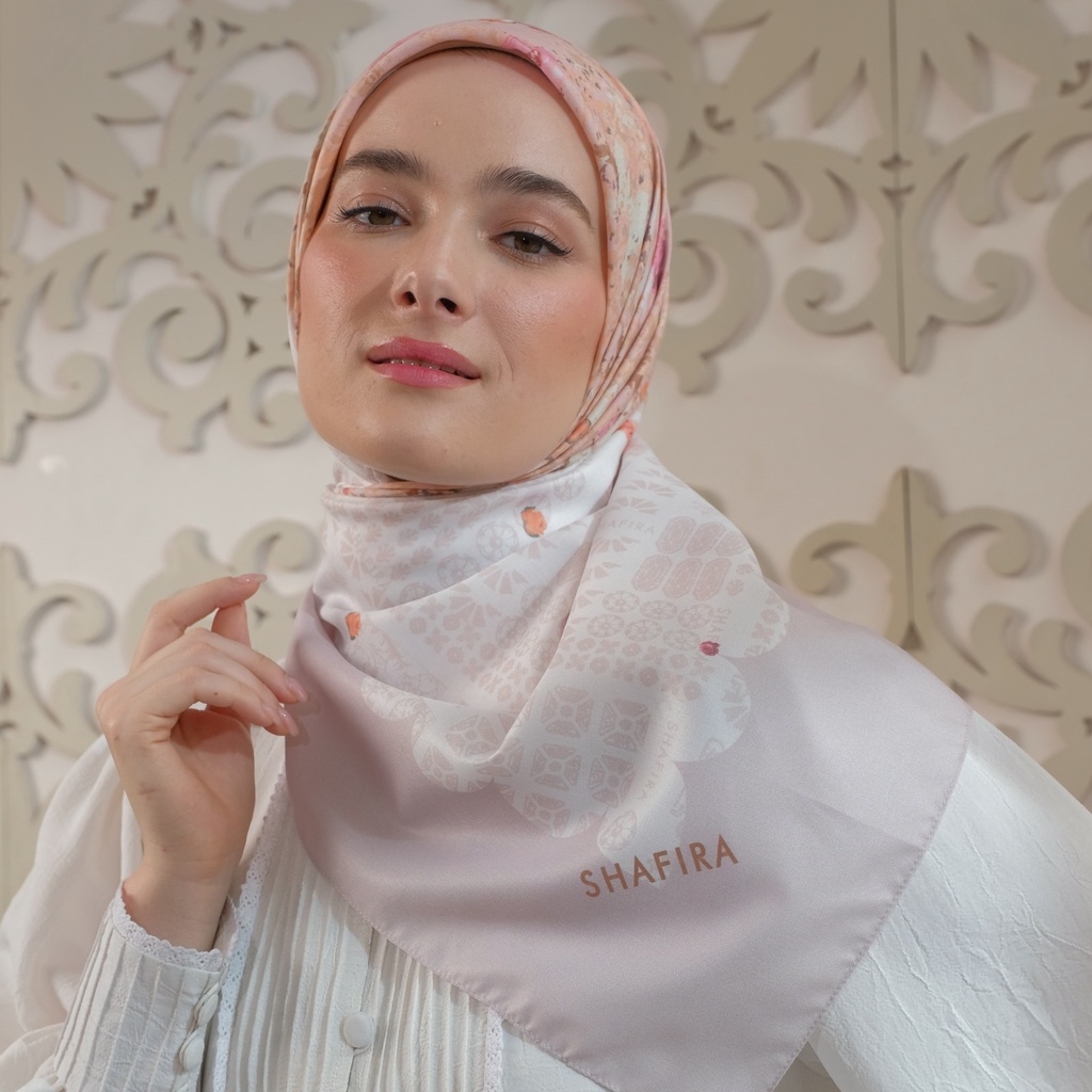 Shafira Rachel Printed scarf - Kerudung Hijab Segi Empat