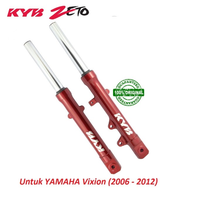 shockbreaker shock depan Vixion asli ori kayaba kyb zeto MERAH ORIGINAL