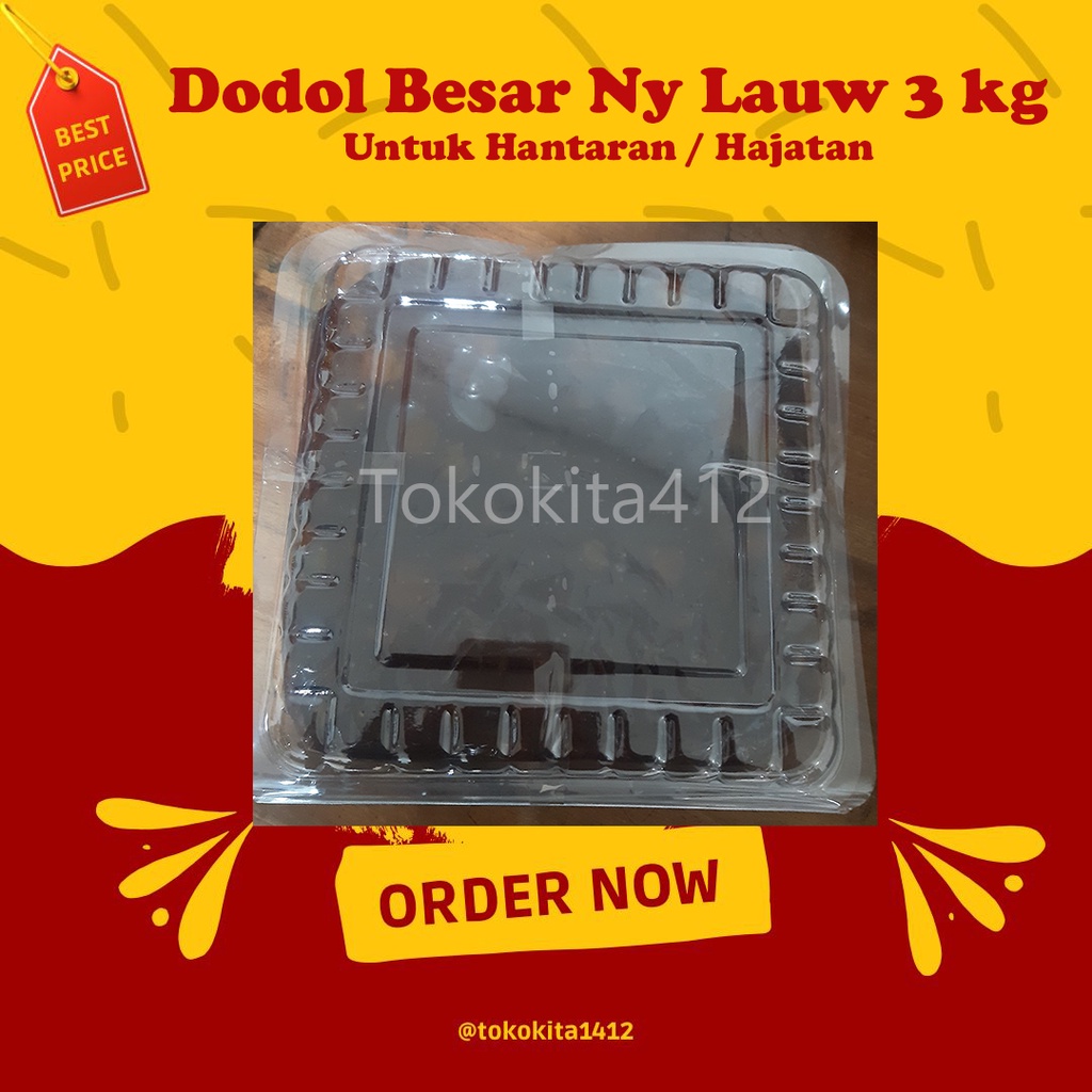 Dodol Besar Original Ny Lauw 3 kg untuk Acara Hajatan Hantaran