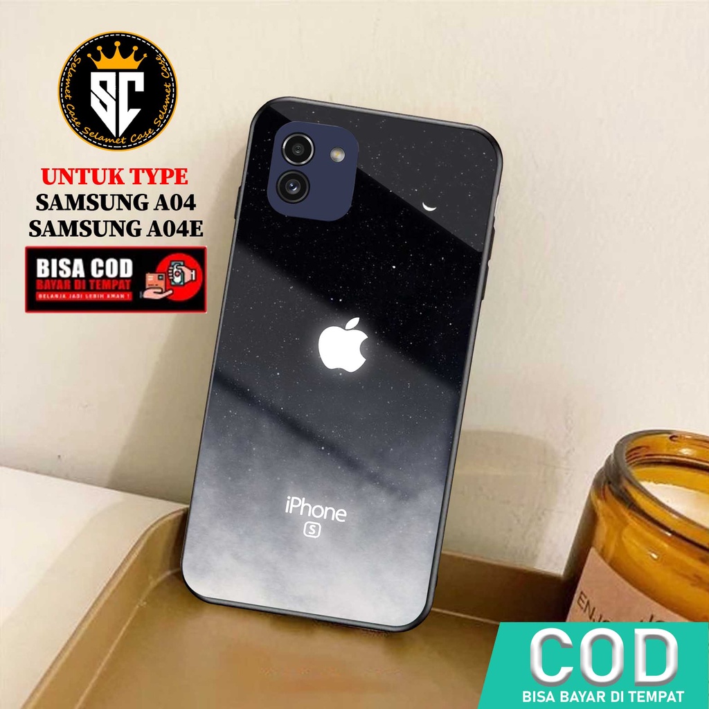 Case Samsung A04 A04E Casing Samsung A04 A04E Selamet Case [APEL] Softcase Glass - Hardcase Glossy -