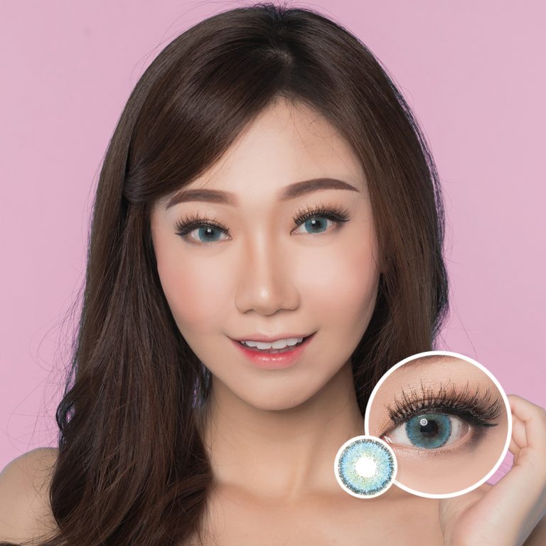 SOFTLENS NOBLUK BY DREAM COLOR COLOUR SOFLEN 14.5mm KEMASAN BOTOL - 1 PASANG GRATIS TEMPAT SOFLENS