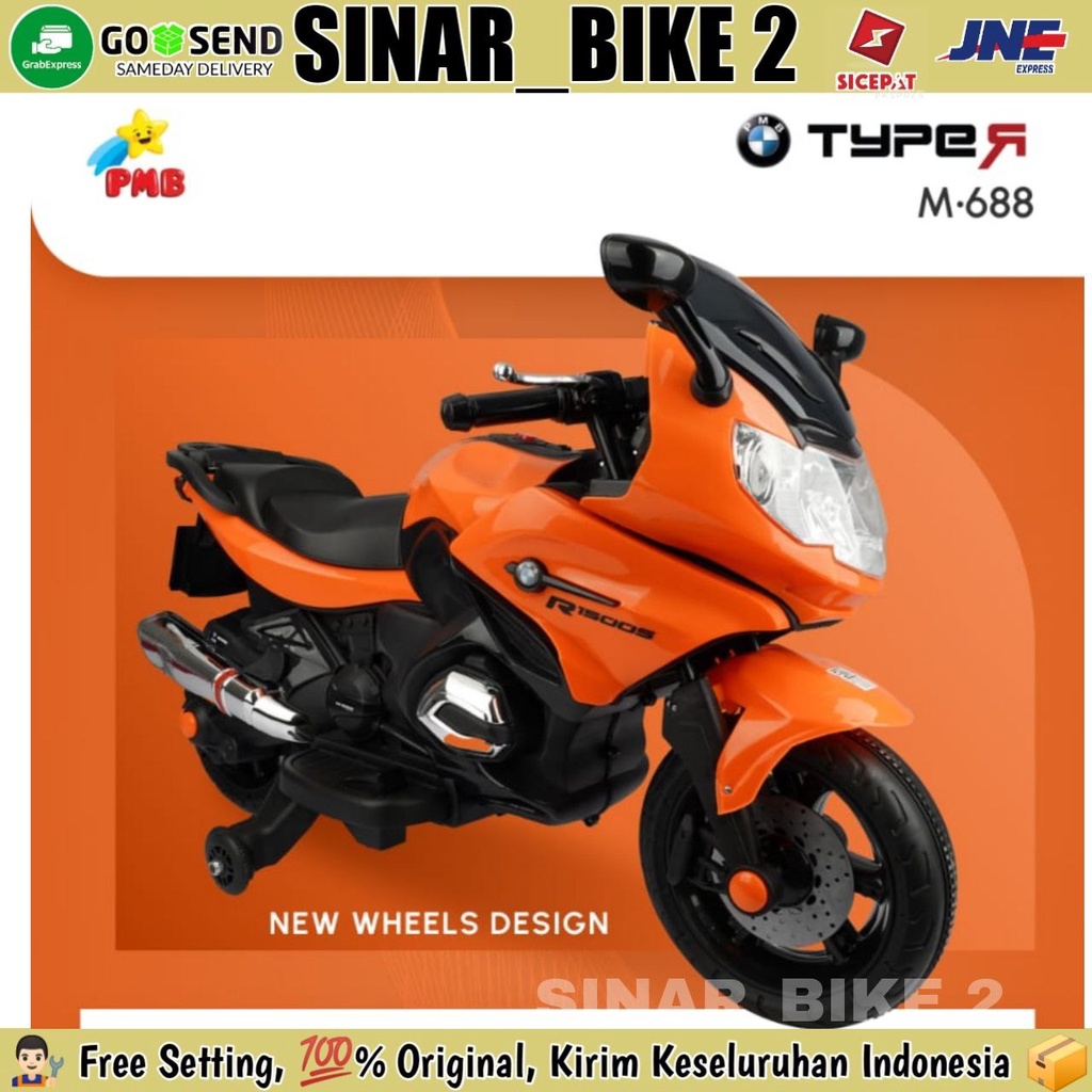 Mainan Anak / Motor Aki PMB M688 / Motor Aki Anak PMB M-688 Type R