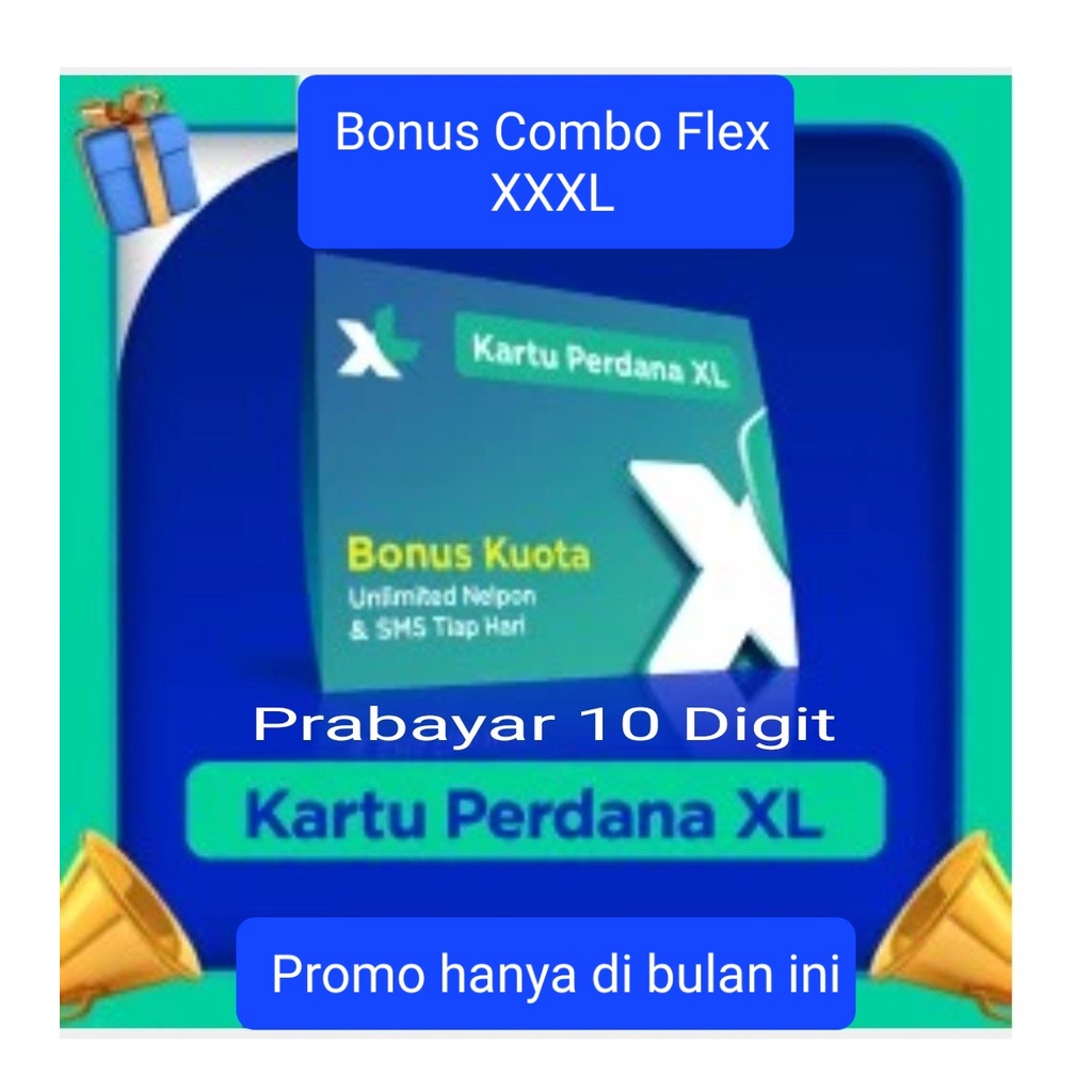 Kartu Perdana Prabayar XL 10 Digit - 081813939X