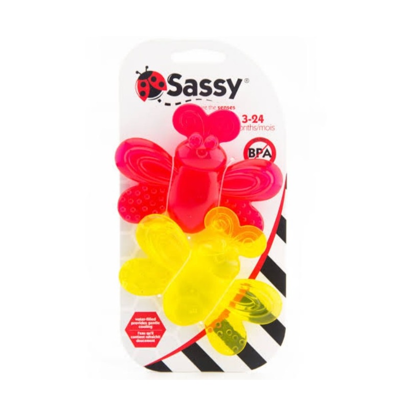 Sassy Water Filled Teethers Mainan Gigitan Bayi 3 Bulan Teether