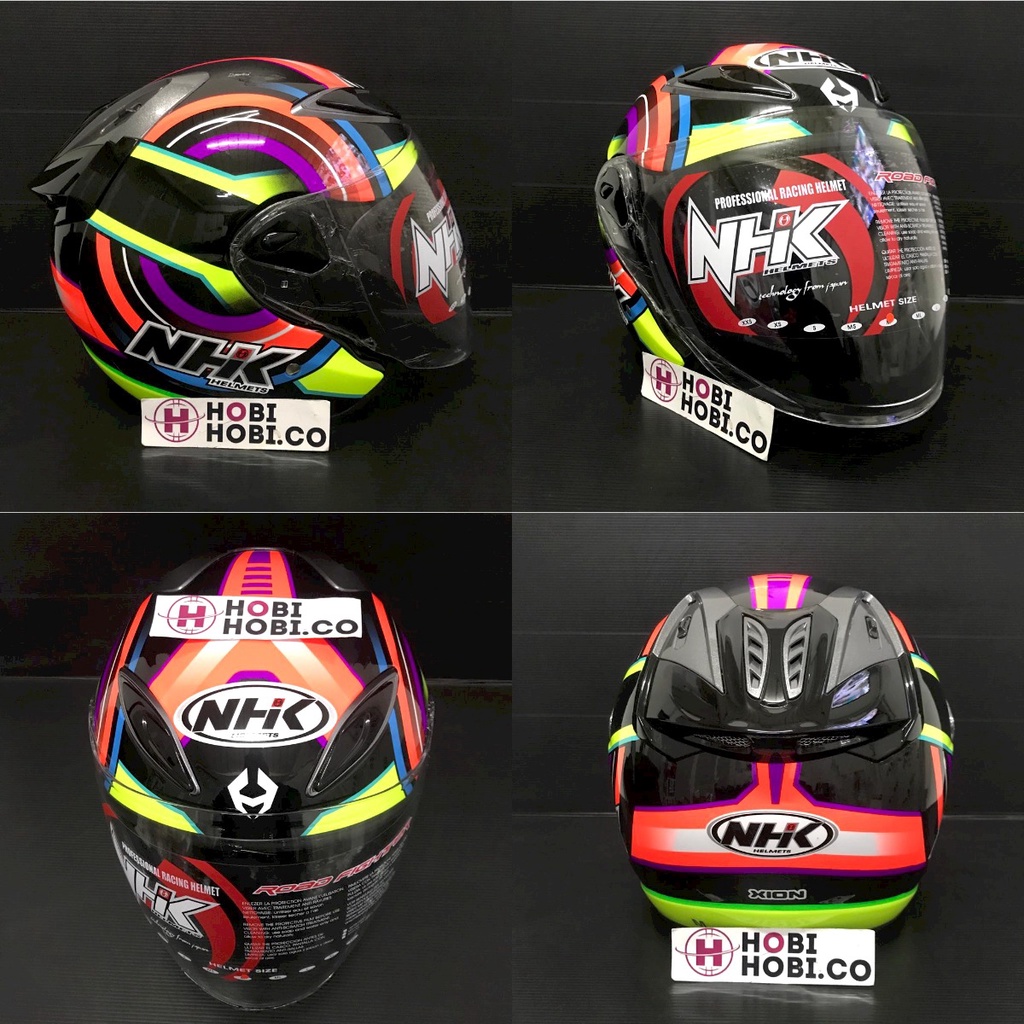 HELM NHK R6 MOTIF XION BLACK YELLOW