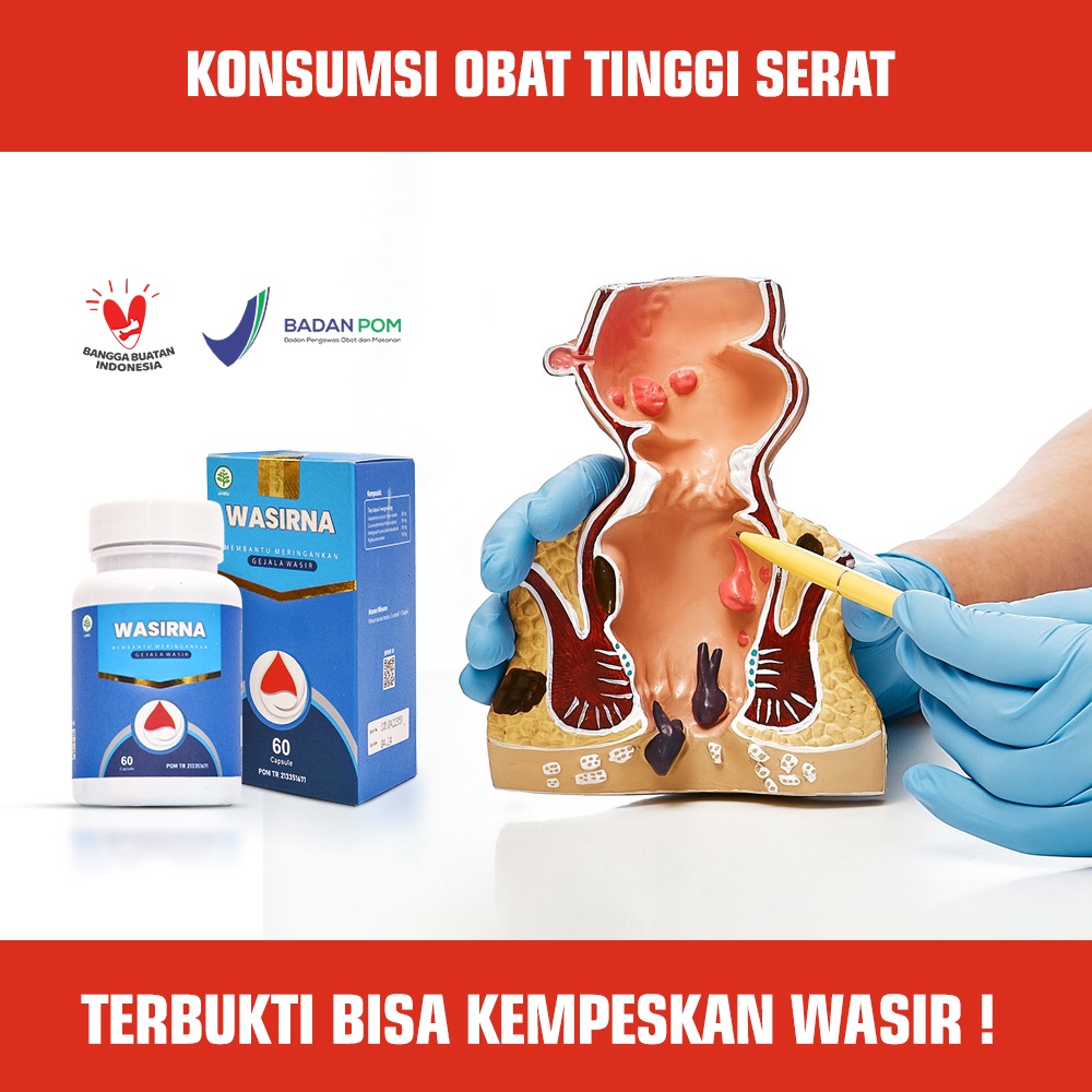 Wasirna Obat Wasir Solusi Tepat Atasi Sembelit Ambeien Ambeyen Embeyen Ambian Ambejos Salwa Wasir Benjolan Anus Bab Berdarah Tidak Lancar Tanpa Operasi Ampuh BPOM