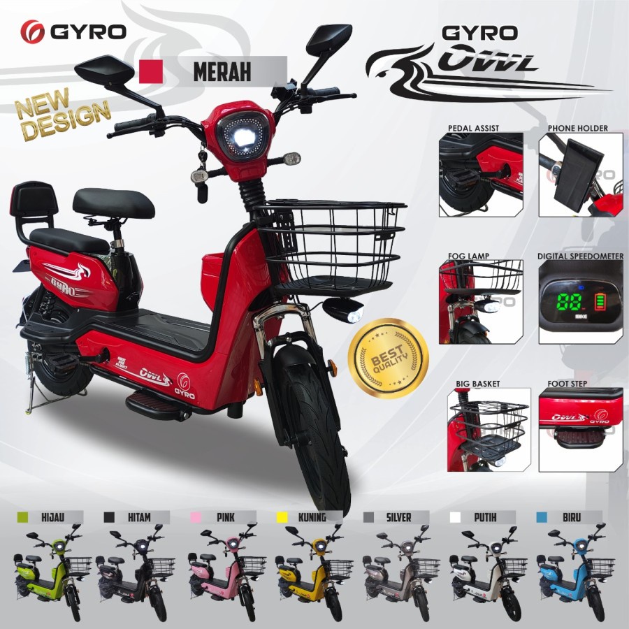 SEPEDA LISTRIK ELECTRIC BIKE GYRO OWL