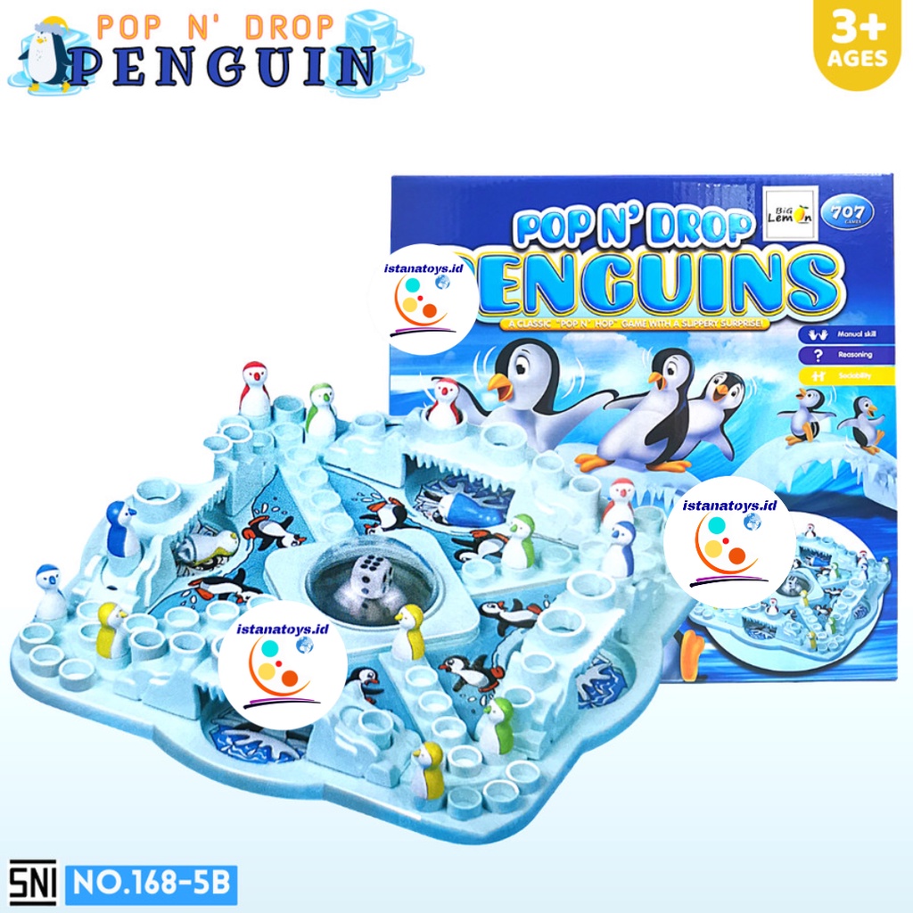ID Mainan Anak Pop N Drop Penguin No.168-5B
