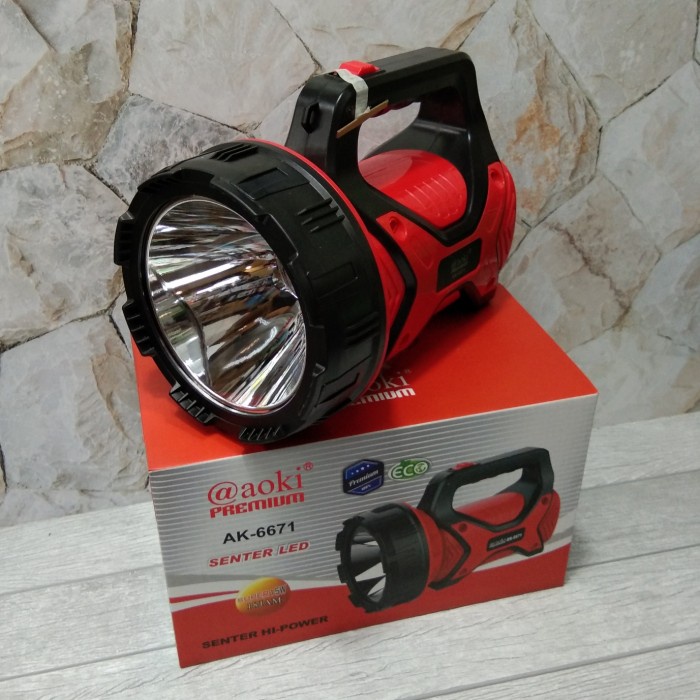 Terbaik Senter Aoki Ak-6671/Senter jumbo 15 Watt/Senter led super jumbo