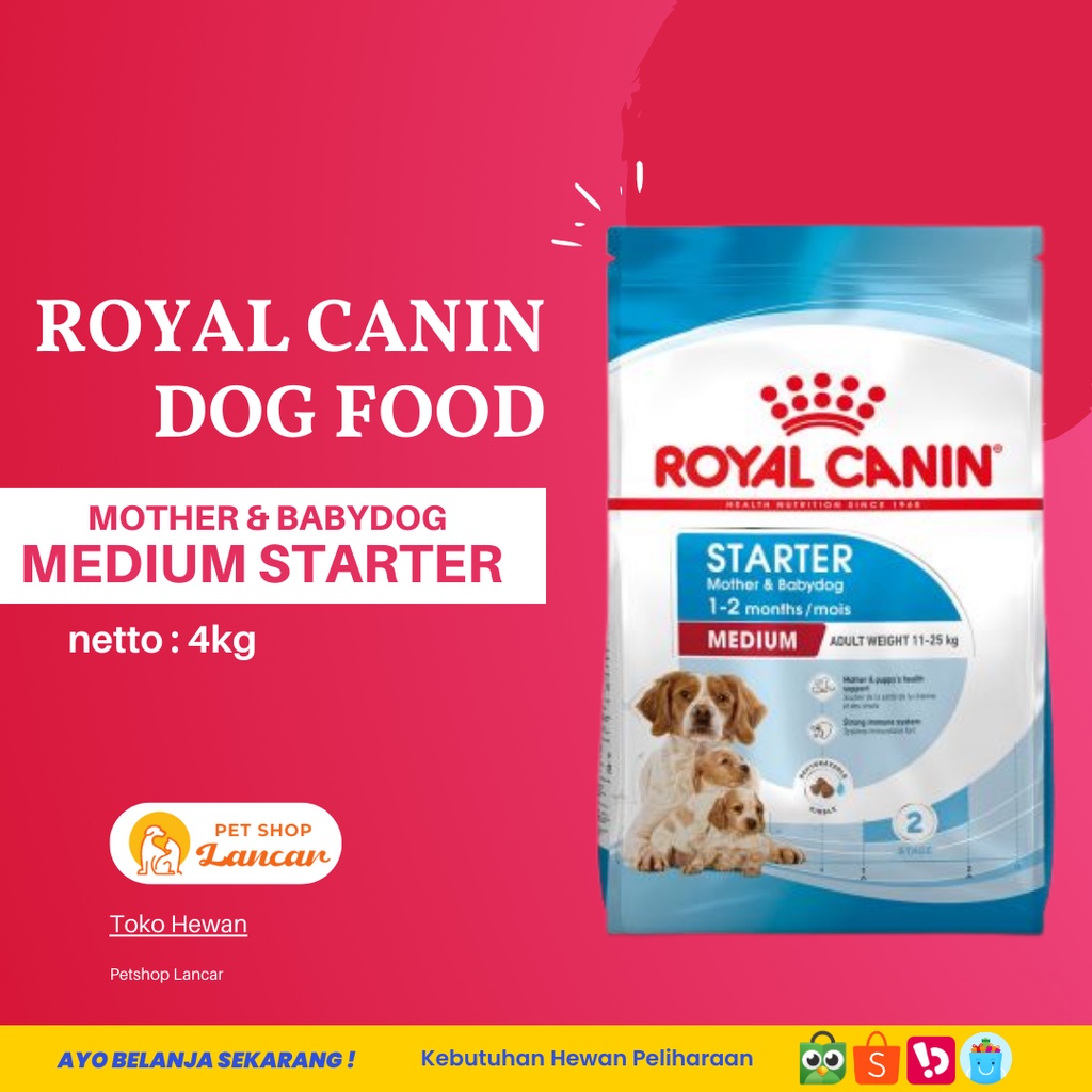 Royal Canin Medium Starter Mother &amp; Baby Dog 4kg