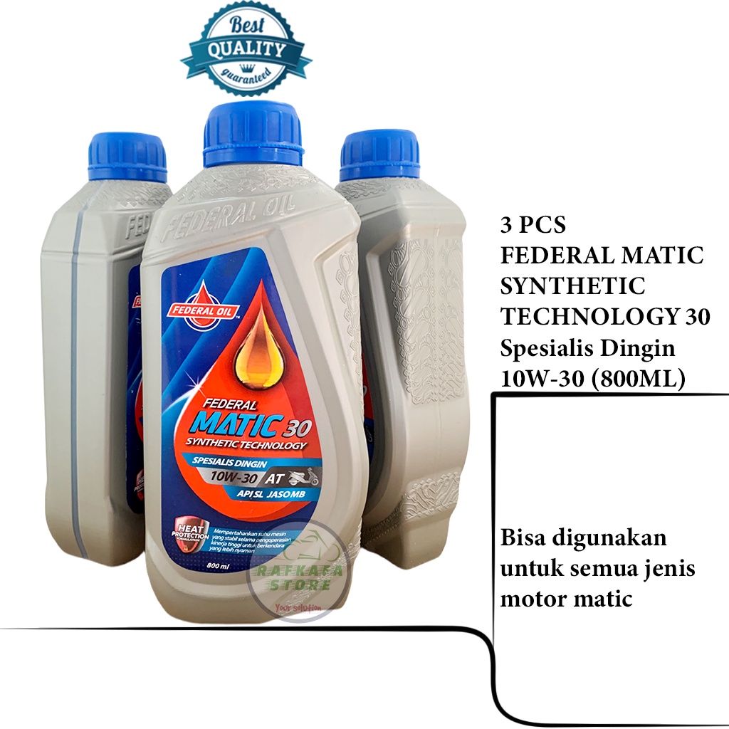 PAKET HEMAT-OLI FEDERAL MATIC SPESIALIS DINGIN 800ML (3PCS)