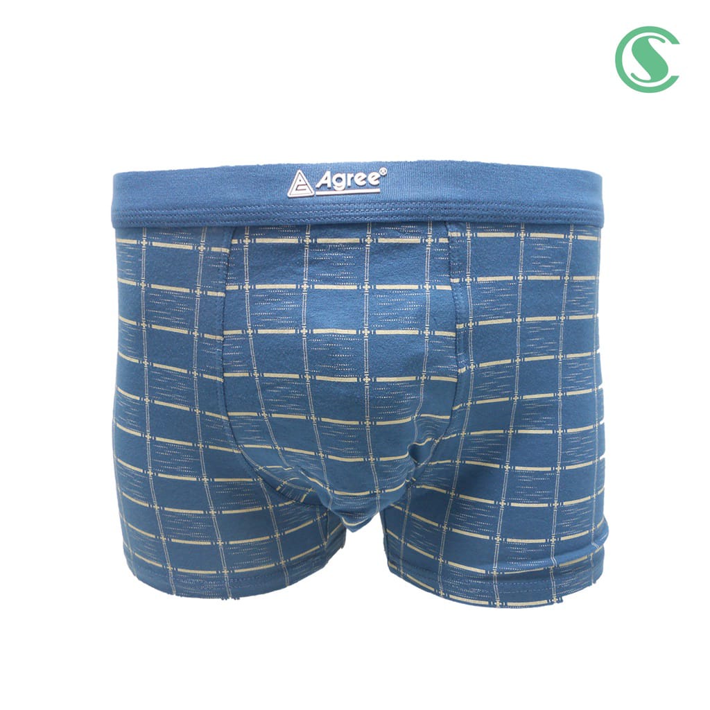 3 Pcs - Celana Boxer Agree 1234 Motif | CD Agree Sport Pria Dewasa Laki Laki Pakaian Dalam Underwear Pendek Open Katun Adem Halus