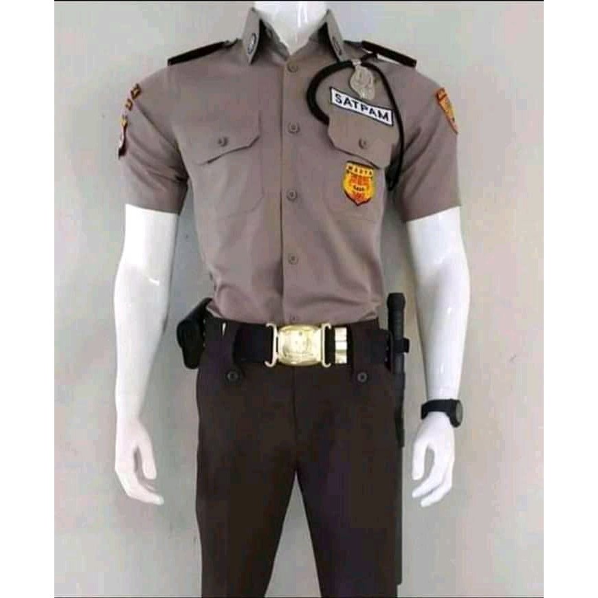 Seragam security terbaru / Seragam PDH PDL terbaru / Seragam Security Coklat cream / Seragam security 2023 / Seragam PDL terbaru coklat krem / Seragam Model terbaru 2023