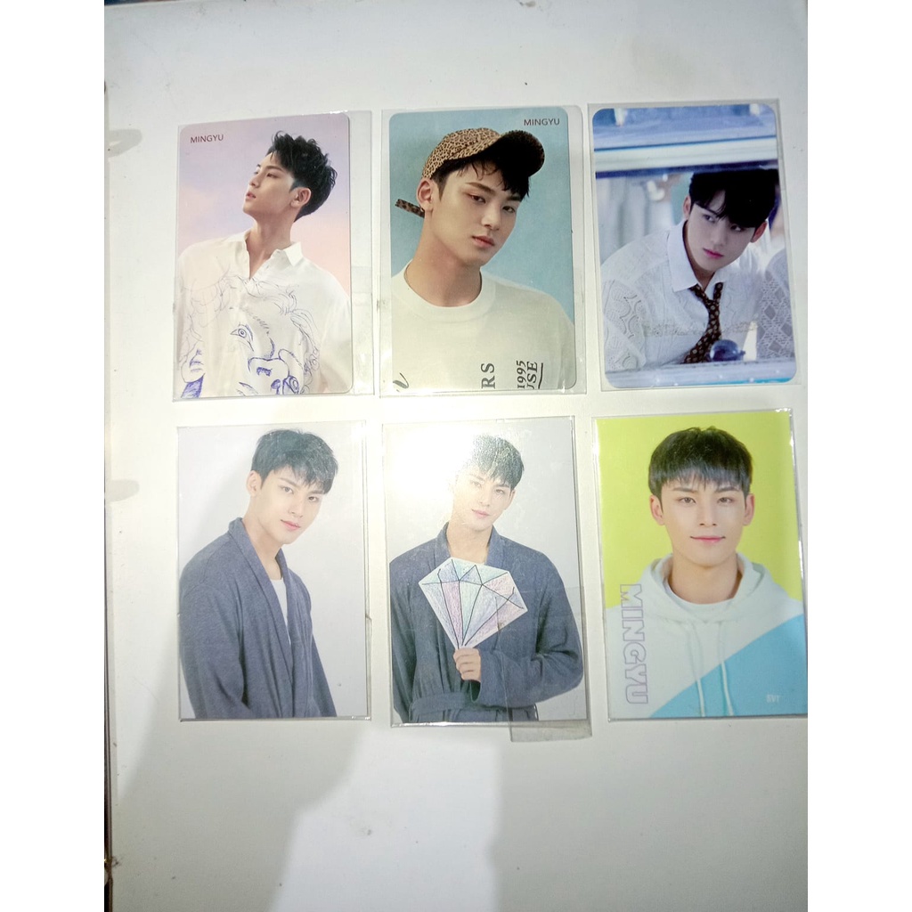 PHOTOCARD SEVENTEEN HMV MINGYU FALLIN FLOWER HENGGARAE TC