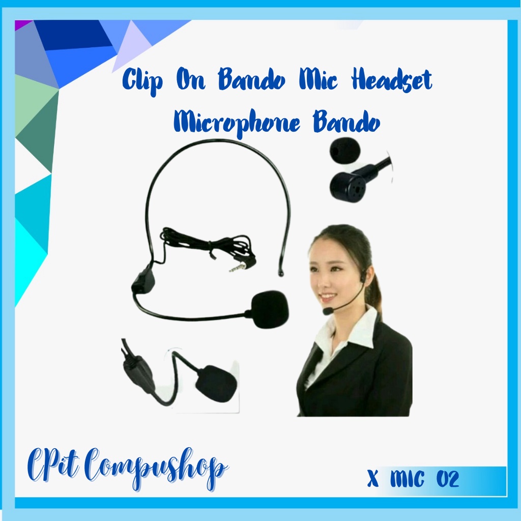 Clip On Bando Mic Headset Microphone Bando