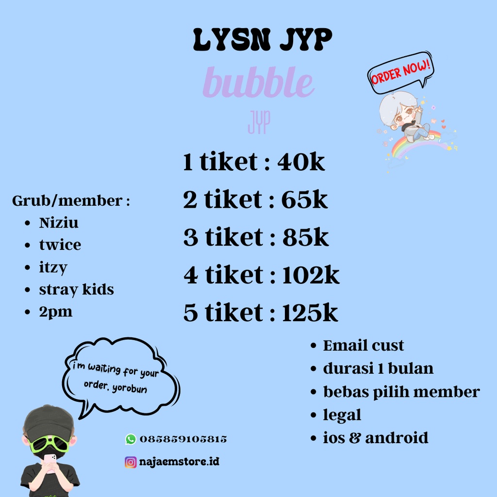 BUBBLE JYP || MURAH MERIAH || 2pm, TWICE,NIZIU,ITZY,STRAY KIDS