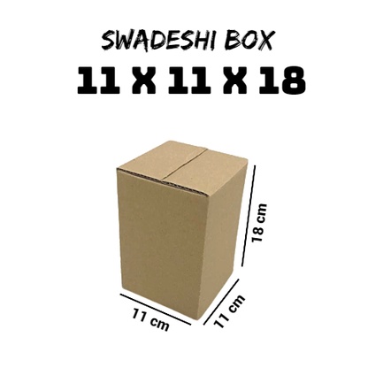 

kardus/karton/box uk. 11x11x18 cm untuk packing singlewall polos