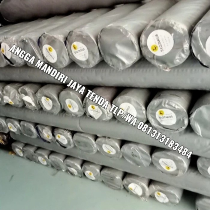 terpal roll a12 2x100 merk Sagitarius Korea warna biru silver