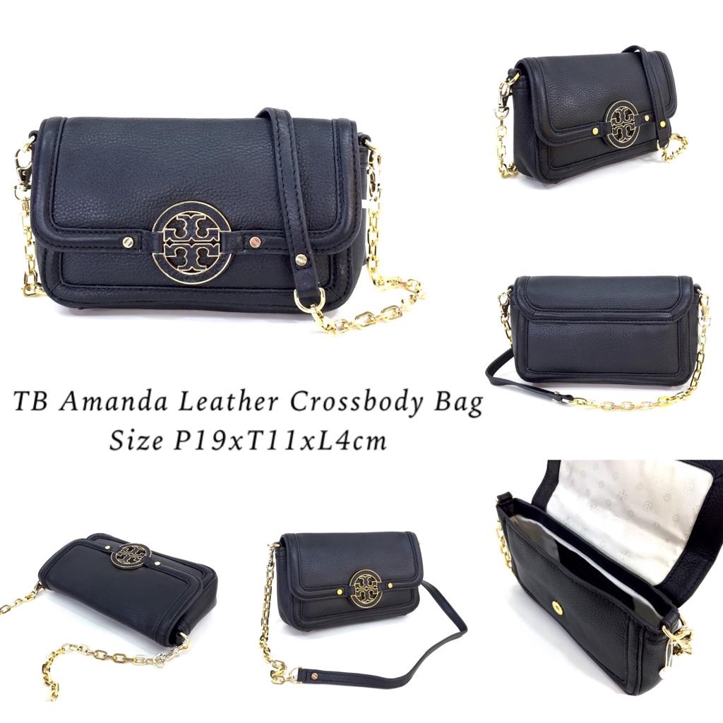 Tb Amanda Leather Crossbody Bag
