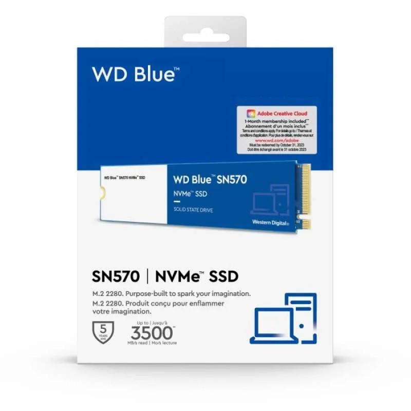 SSD WD Blue SN570 250GB 500GB 1TB 2TB - SSD M.2 NVME PCIE Gen 3x4