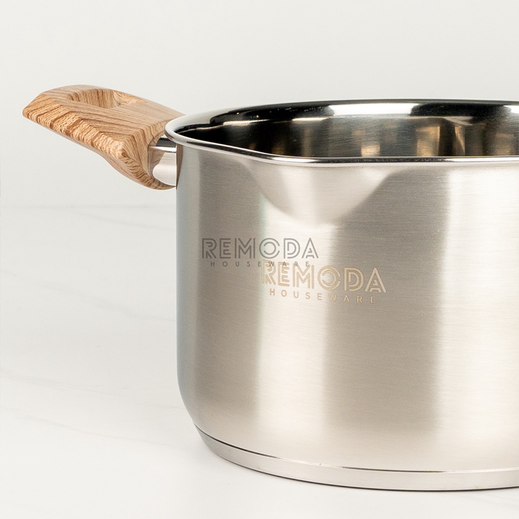 [Remoda] Black Series Soup Pot/Panci Sup SS304 Bakelite Handle PREMIUM