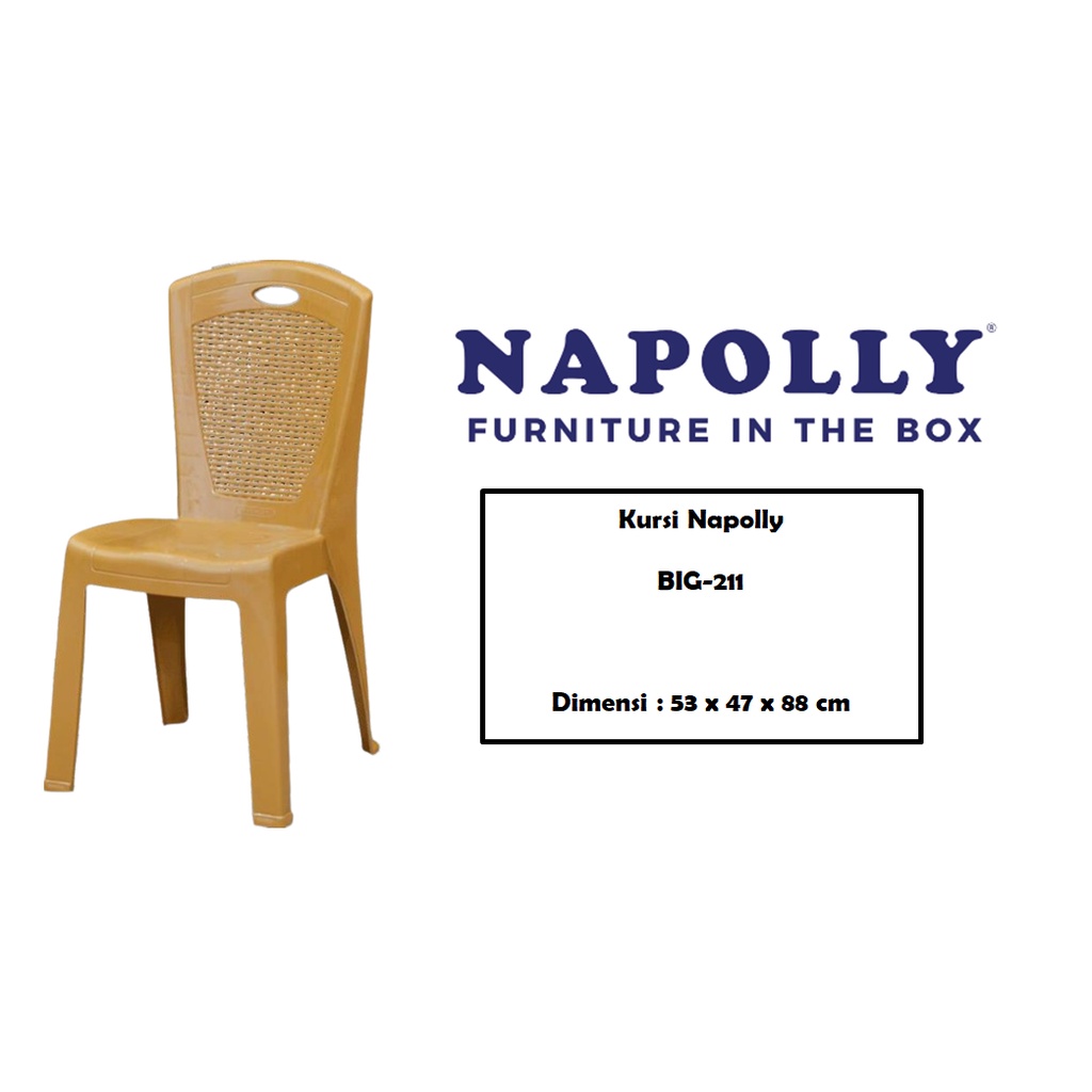 Kursi Makan Sender Plastik Napolly (Napolly Big-211)