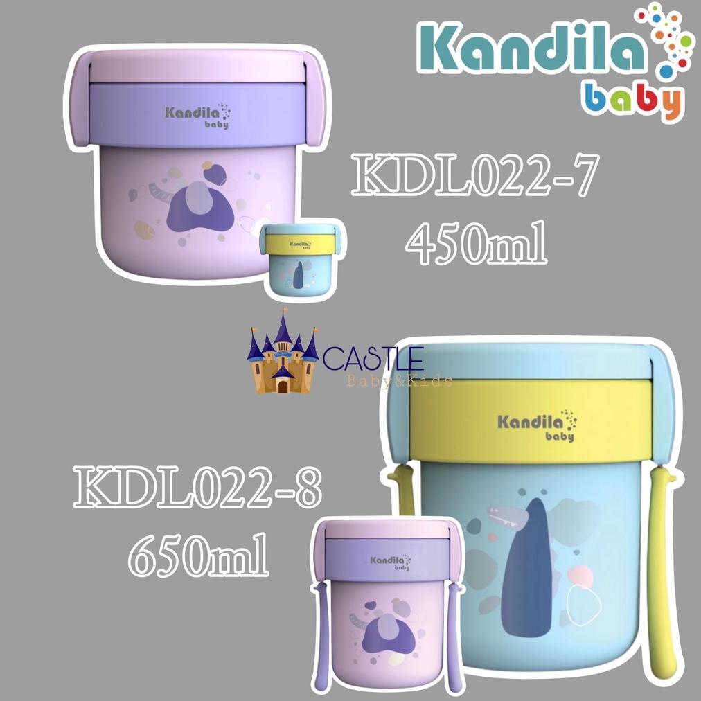 Kandila Baby KDL022-7 KDL022-8 Stainless Steel Food Jar With Spoon & Fork - Foodjar - Tempat Makan B