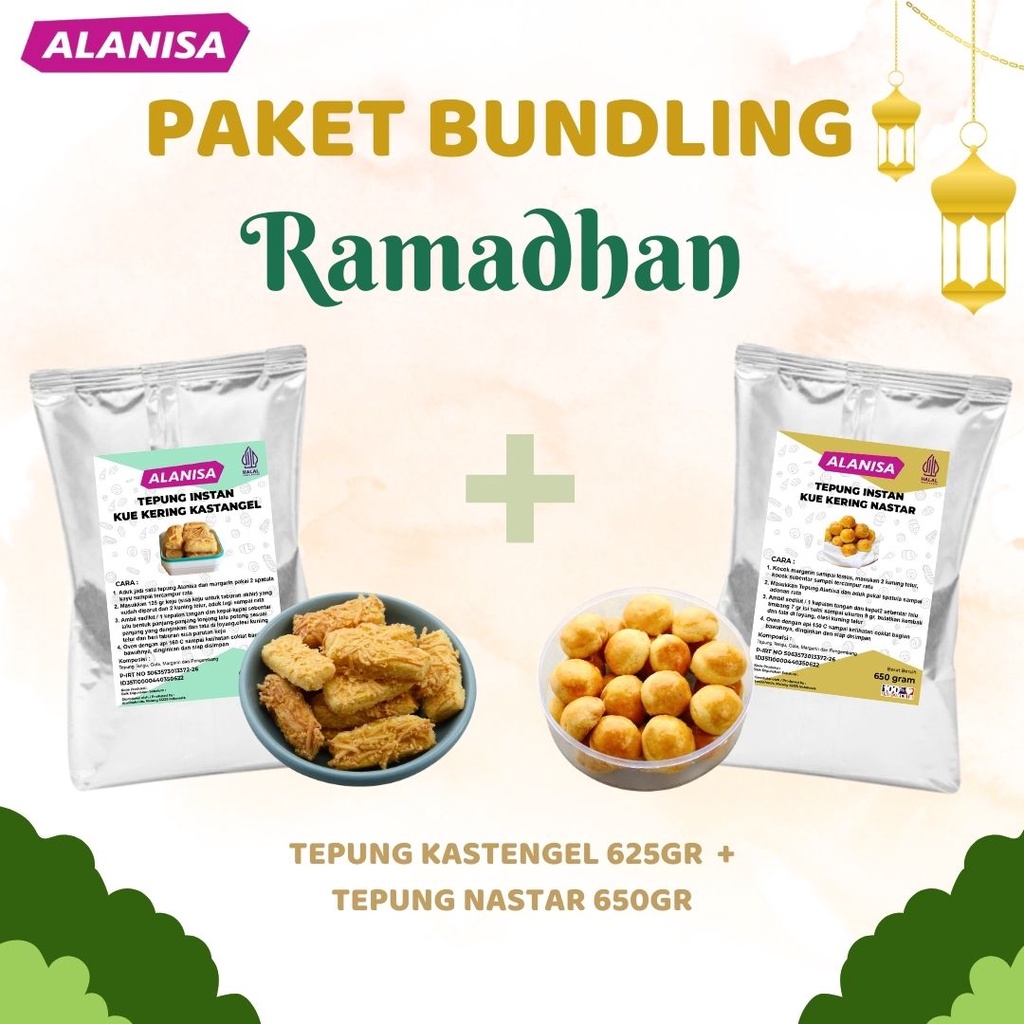 

BUNDLING RAMADHAN ( TEPUNG KASTENGEL + TEPUNG NASTAR )
