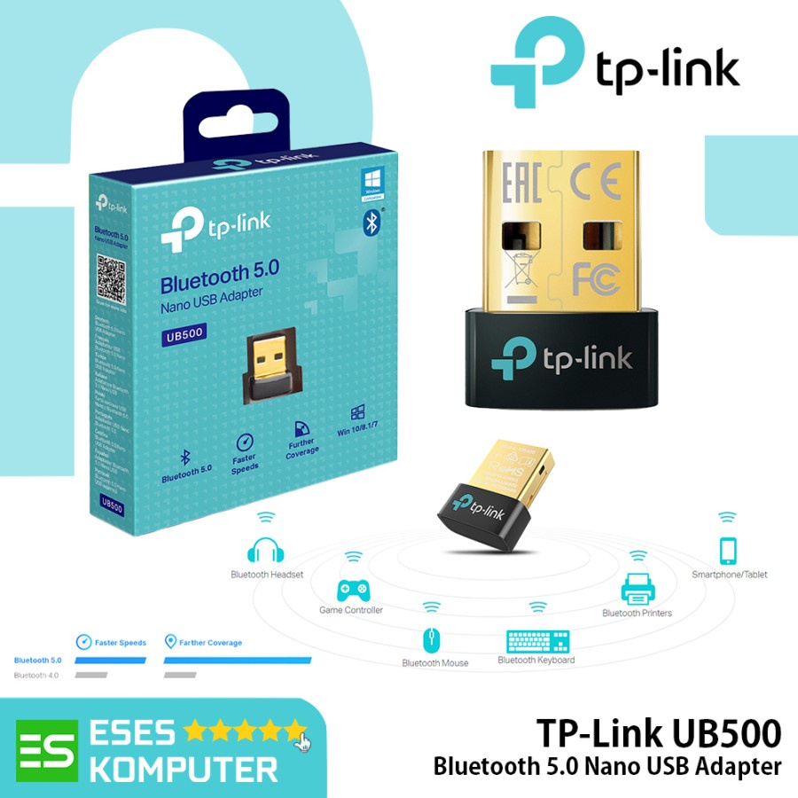 USB Bluetooth TP-Link UB500 Bluetooth 5.0 Nano USB Adapter Dongle