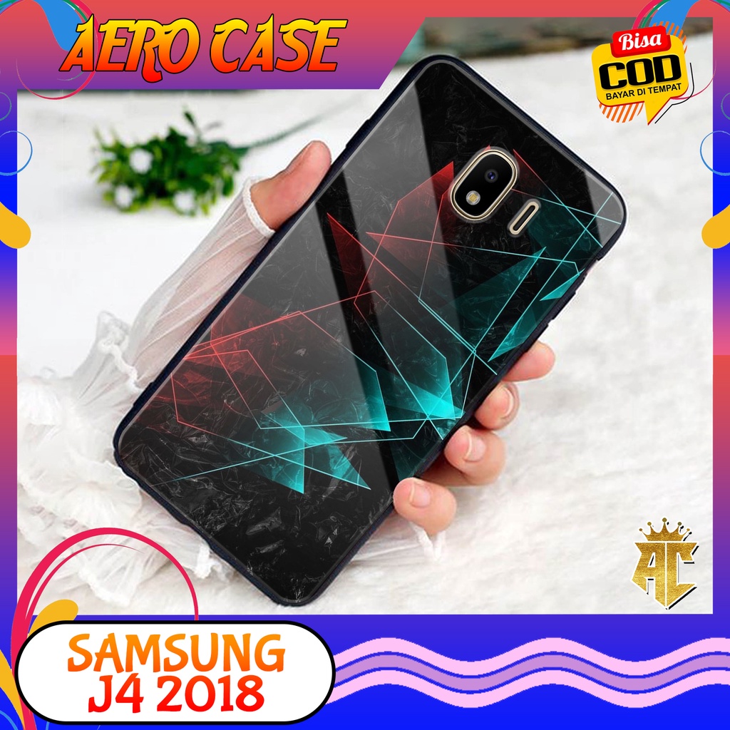 CASE SAMSUNG J4 2018 - Casing SAMSUNG J4 2018 Terbaru AERO STORE [ MOTIF LIGTING ] Silikon - Case Hp