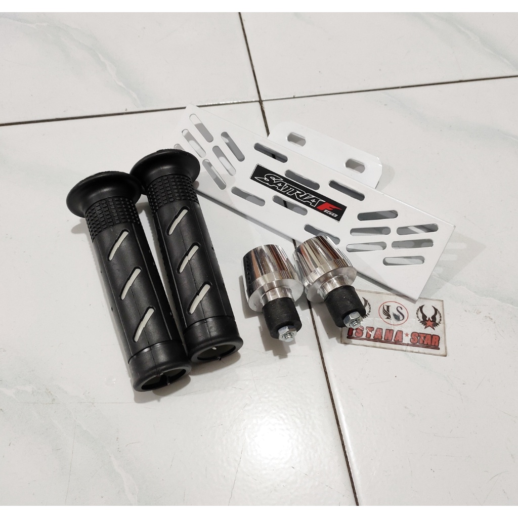 Paketan Hemat Tutup Radiator Satria Fu plus jlu stang pcx plus grip sisik