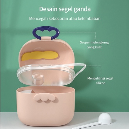 800gram  Tempat susu bubuk bayi kotak susu karakter/wadah sussu bubuk