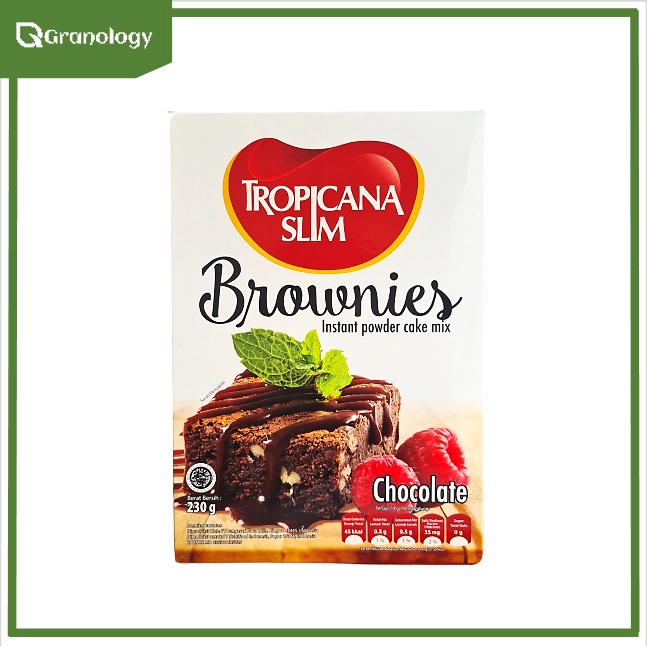 Tropicana Slim Instant Brownies Powder Mix 230 gram