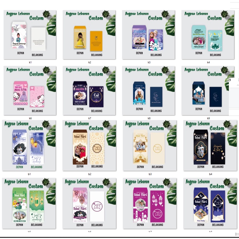 

Angpao Lebaran Custom / Amplop Lebaran Foto