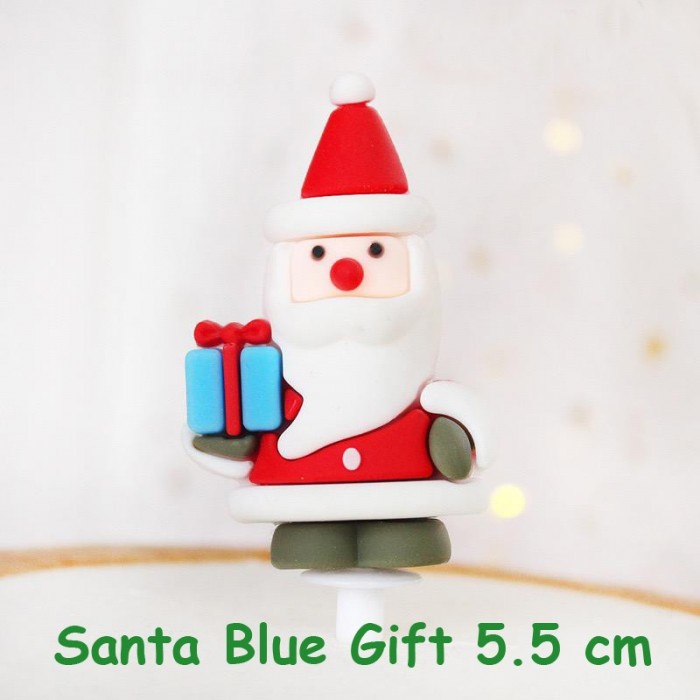 Hiasan Kue Natal Santa Snowman Cake Topper Christmas Pohon Natal Xmas Decoration Christmas Tree Wreath Mistletoe Pudding Cupcake Hiasan Pita Babymaniashop