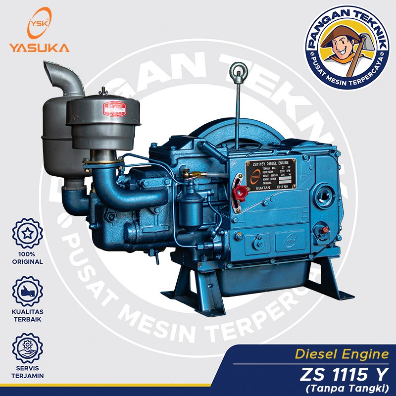 MESIN DIESEL YASUKA | ZS 1115 Y TT TANPA TANKI | MESIN DIESEL 24 PK